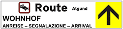 Gelbe Hotelroute zum Wohnhof Algund Gelbe Hotelroute zum Wohnhof Algund